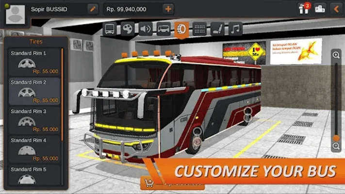 Bus Simulator Indonesia 2023 3D Tools İn Game Production Skinroid